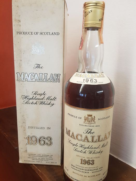 WHISKY MACALLAN 1963 SPECIAL SELECTION 43% ORIGINAL BOX