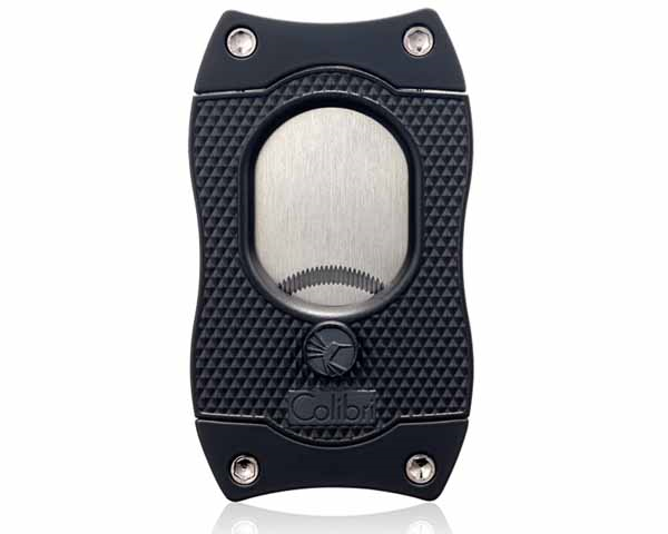 CIGAR CUTTER COLIBRI S CUT SERRATED MATTE BLACK