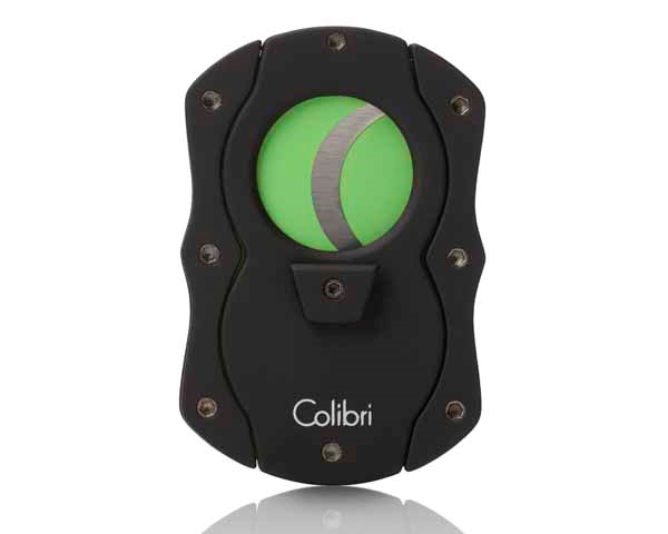 CIGAR CUTTER COLIBRI BLACK RUBBER/GR BLADES