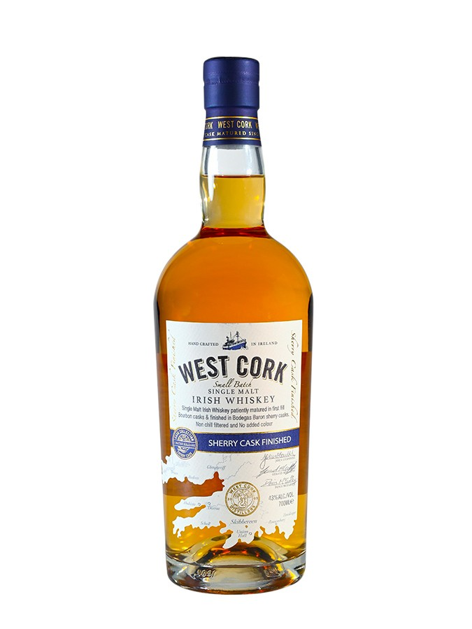 WHISKY WEST CORK SHERRY FINISH 43%