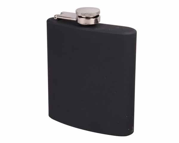 FLASQUE 22226 RUBBER BLACK 6OZ