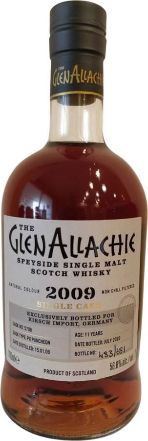 WHISKY GLENALLACHIE 2009 #800206 CASK PS