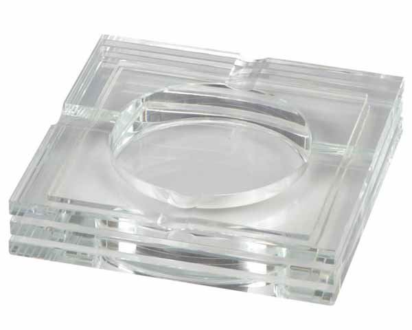 ASHTRAY GLASS SQUARE 4