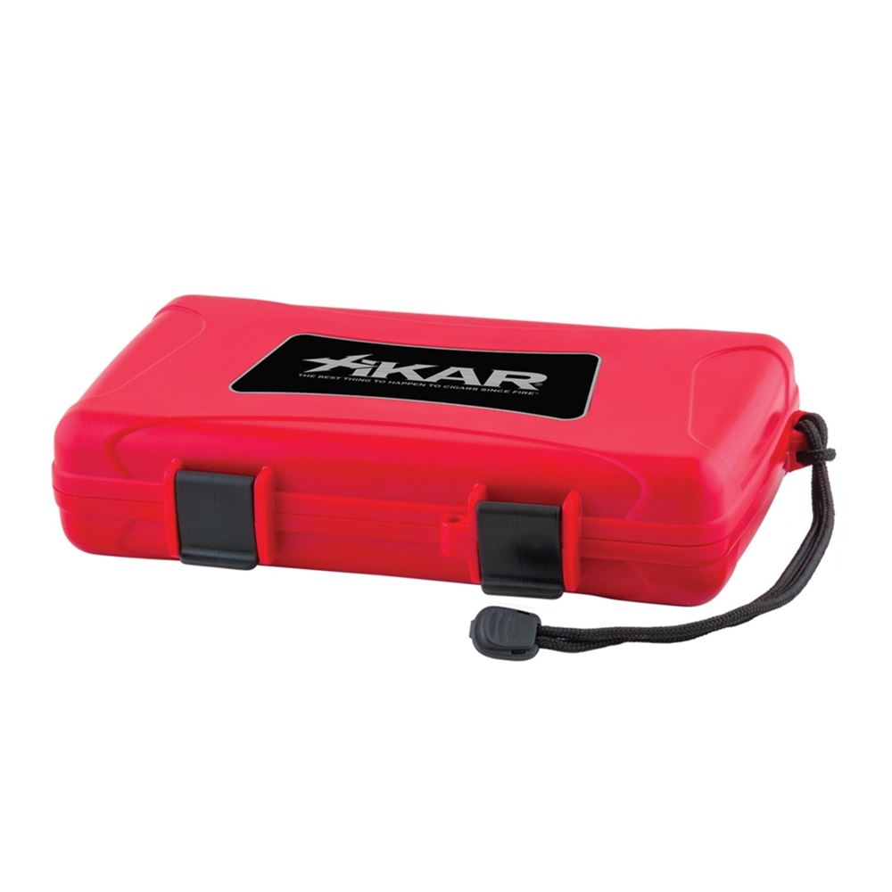 TRAVEL HUMIDOR XIKAR 205XIRD RED 5 CIGARS