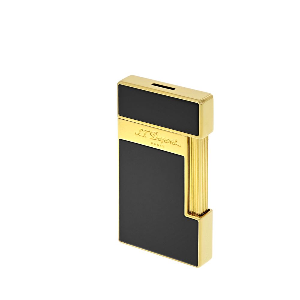 LIGHTER ST DUPONT SLIMMY LAQUE BLACK/GOLD