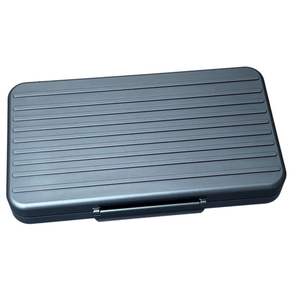 TRAVEL HUMIDOR VB ALU LINES GUN 5 CIGARS