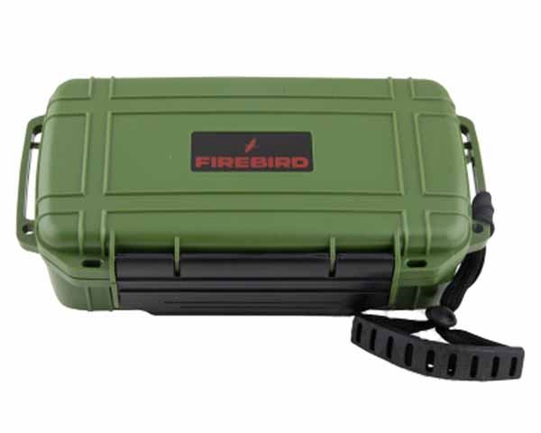 HUMIDOR TRAVEL FIREBIRD 10 CIGARS GREEN