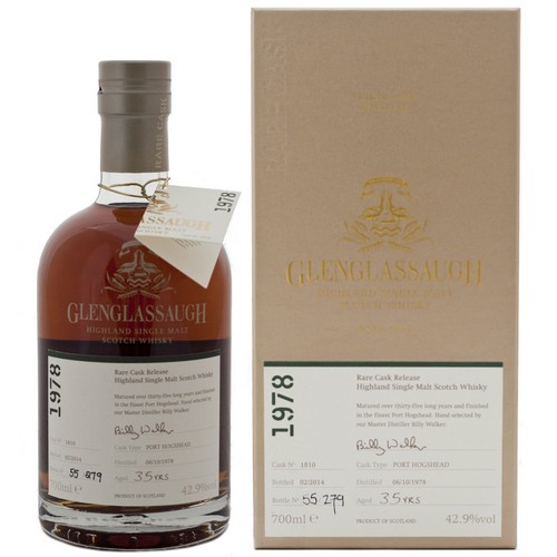 WHISKY GLENGLASSAUGH 1978 35Y BATCH 1 42.9°