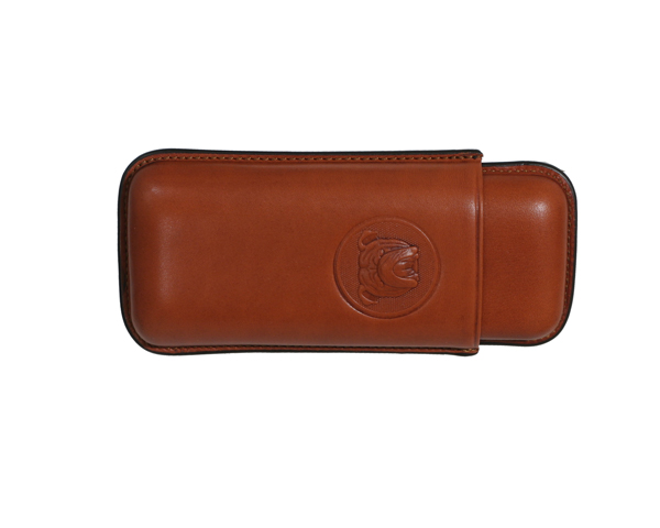 CIGAR CASE DUNHILL BULLDOG 2 ROBUSTOS BROWN
