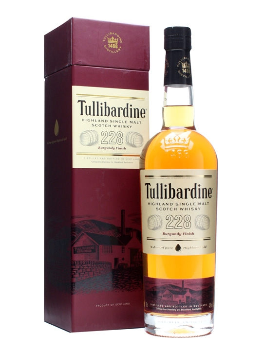 WHISKY TULLIBARDINE 228 BURGUNDY FINISH