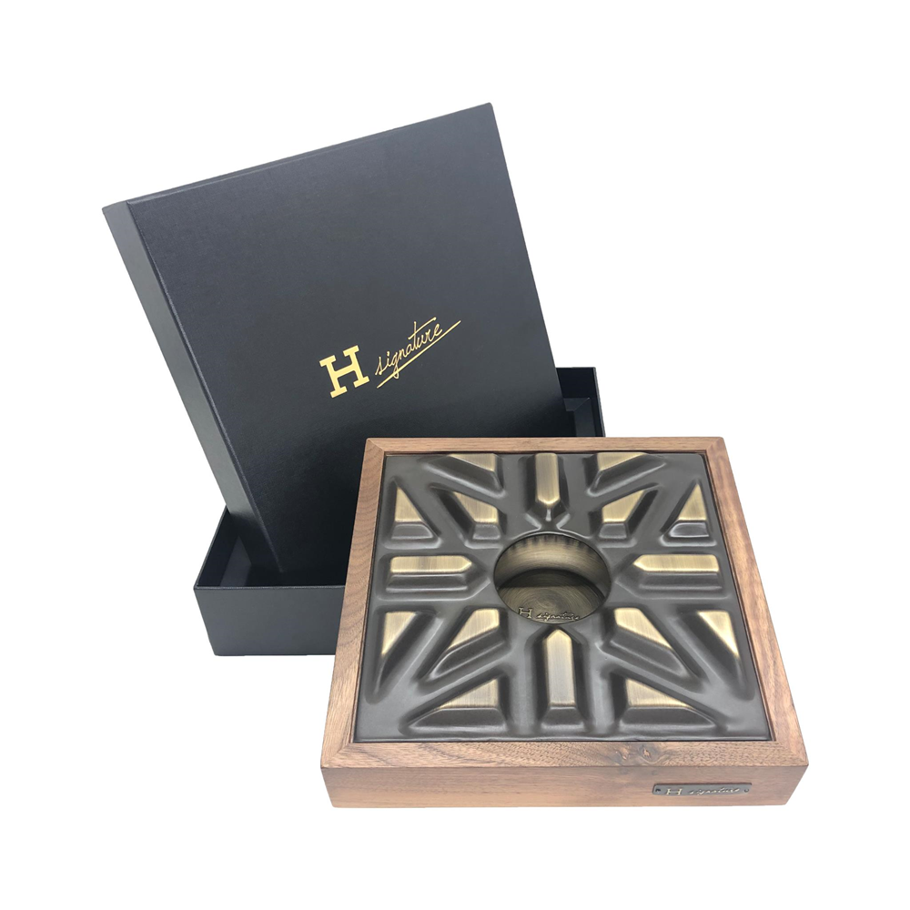 ASHTRAY LUCERO VINTAGE WALNET X CIGAR