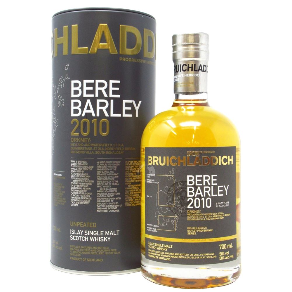 WHISKY BRUICHLADDICH BERE BARLEY 2010 50°