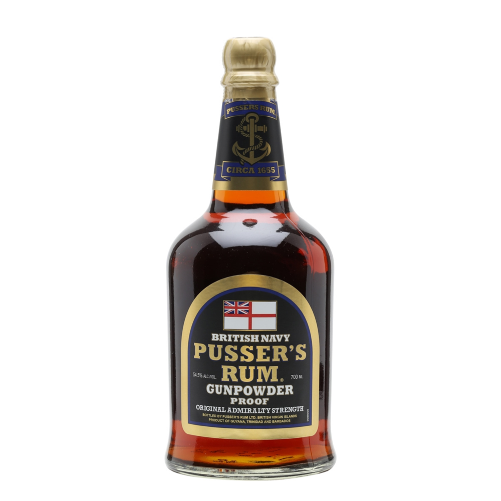 RHUM PUSSER NAVY RUM GUNPOWDER 54,5