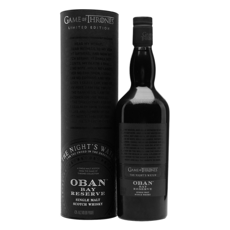 WHISKY OBAN GOT NIGHTSWATCH  43%