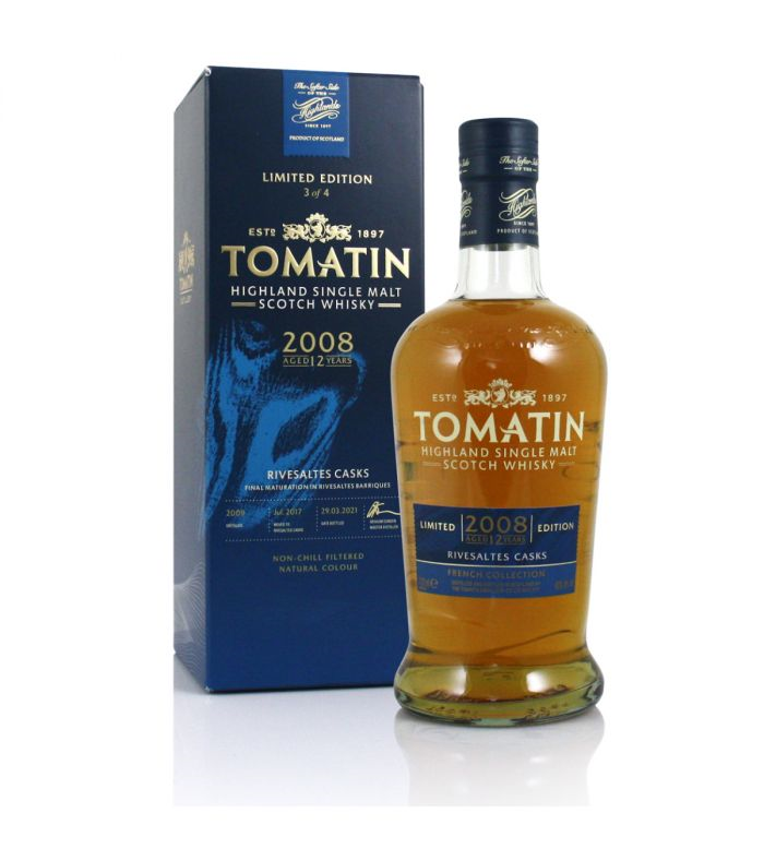 WHISKY TOMATIN FRENCH COLLECTION RIVESALTES 46%