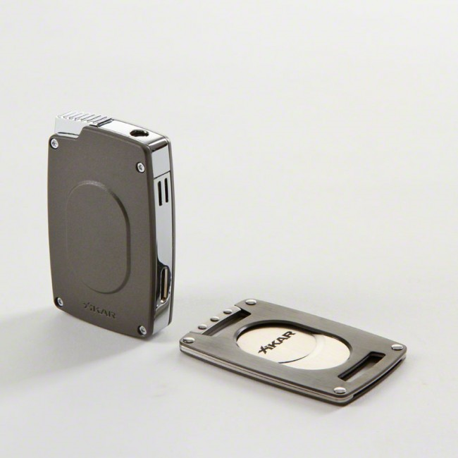 COMBI XIKAR GUNMETAL PACK (LIGHTER and CUTTER)
