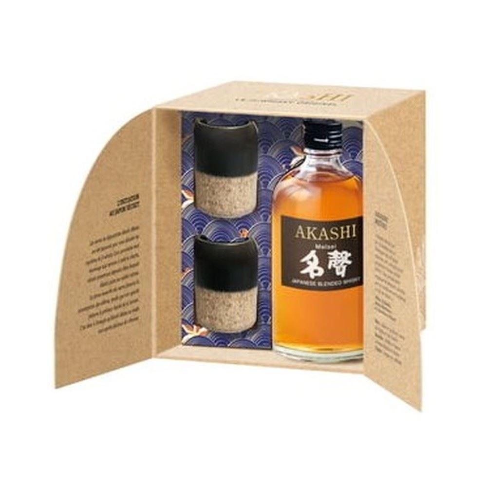 WISHKY AKASHI MEISEI + 2 JAPS CUPS