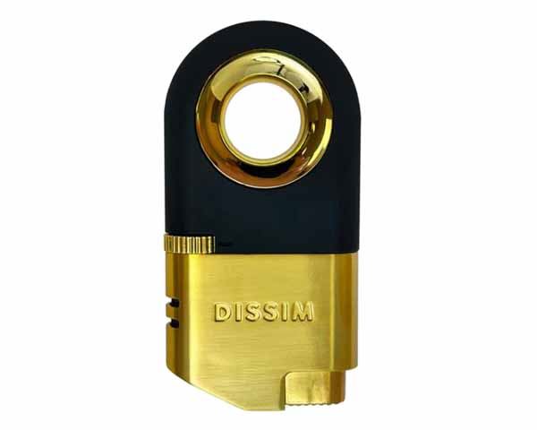 LIGHTER  DISSIM INVERTED DUAL TORCH GOLD