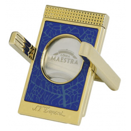 CIGAR CUTTER STAND ST DUPOND PARTAGAS BLUE GOLD