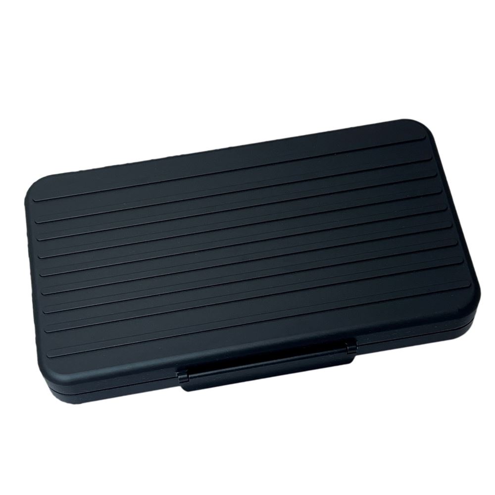 TRAVEL HUMIDOR VB ALU LINES BLACK 5 CIGARS