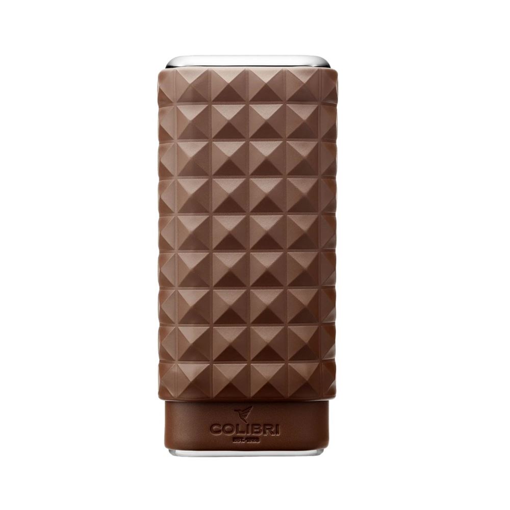 CIGAR CASE COLIBRI QUASAR 3 CIGARS BROWN