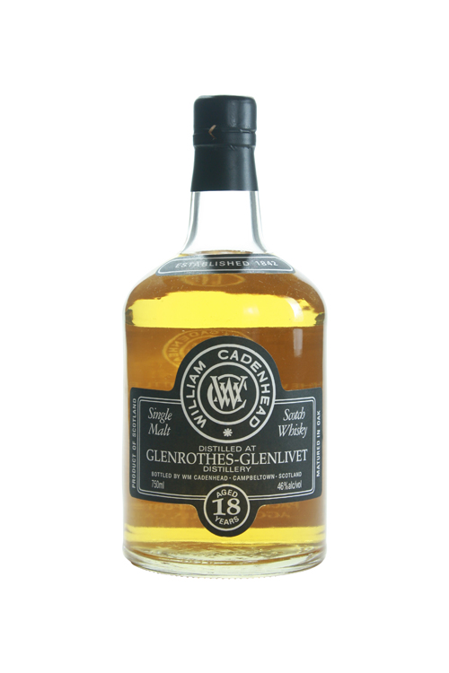 WHISKY CADENHEAD GLENROTHES - GLENLIVET 18Y 46°