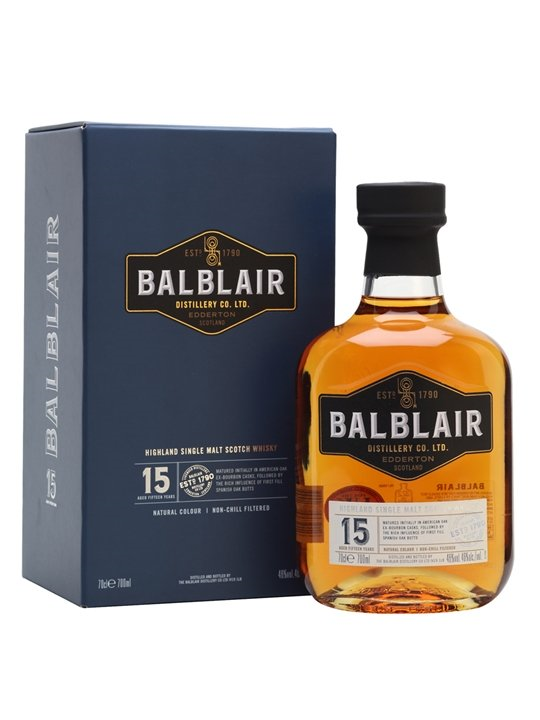 WHISKY BALBLAIR 15Y.  46%