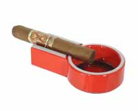 ASHTRAY CIGARE09579 METAL RED 11CM