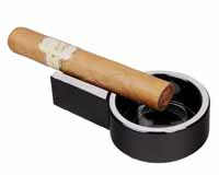 ASHTRAY CIGAR 09580 METAL BLACK 11CM