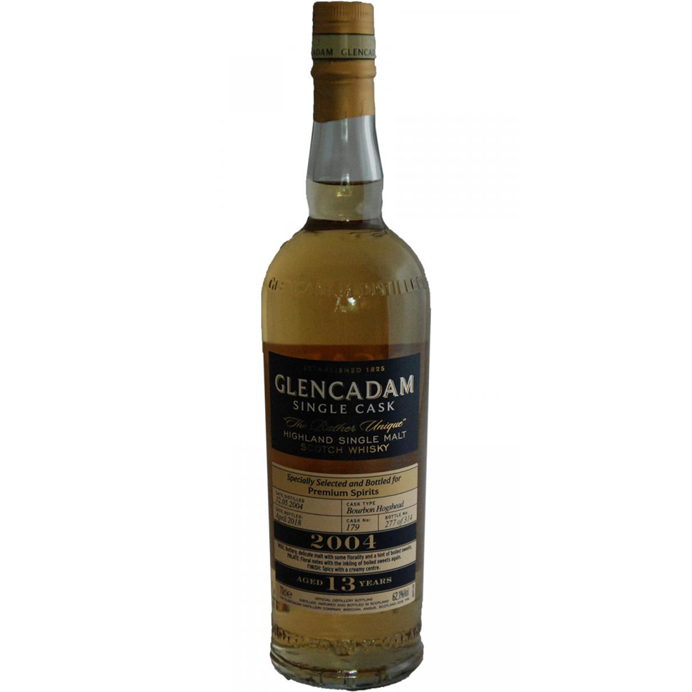 WHISKY GLENCADAM 2004 CASK 179 13Y 62,1%
